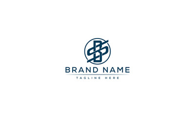 Logo design letter BS . Elegant modern. Vector template.