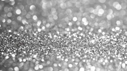 Poster - Sparkling Silver Glitter Background