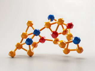 Abstract Structure Background of Molecule Or Atom, molecular structure, structural chemical formula with atoms