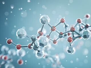 Abstract Structure Background of Molecule Or Atom, molecular structure, structural chemical formula with atoms