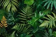 © World of AI - prehistoric plants pattern with fern