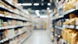 © Felippe Lopes - Blurred view of aisle in a grocery store.