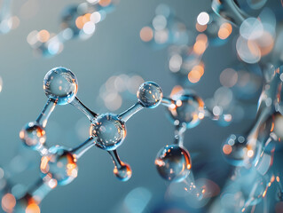 abstract structure background of molecule or atom, molecular structure, structural chemical formula 