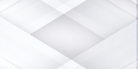 Wall Mural - Minimal geometric white light background abstract design.