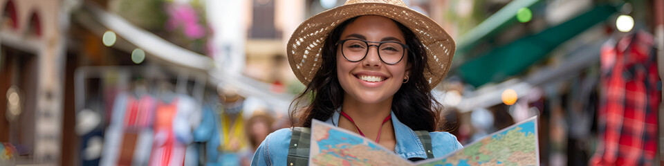 Poster - Beautiful woman smiling