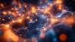 © DolonChapa - Quantum dynamics in a visually captivating abstract golden wave particles background