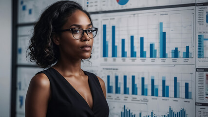 Wall Mural - professional businesswoman in office