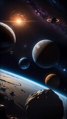 Wall Mural - Abstract galaxy background	
