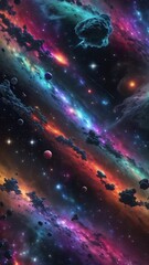 Wall Mural - Abstract galaxy background	
