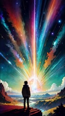 Wall Mural - Abstract galaxy background	
