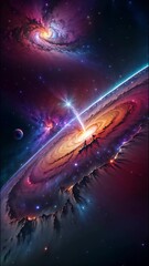 Wall Mural - Abstract galaxy background	
