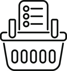 Poster - Shopping basket icon representing the online shopping experience, emphasizing the convenience and accessibility of e commerce