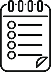Poster - Notepad with check marks representing completed tasks, symbolizing productivity and organization