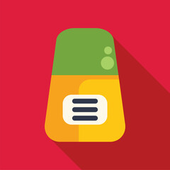 Poster - Minimalist illustration of a sunscreen tube, depicting sun protection during summer