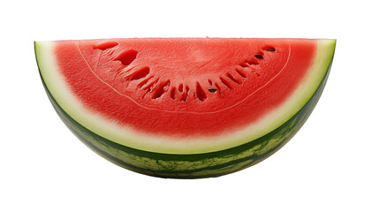 Wall Mural - Half a watermelon isolated on white