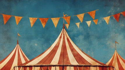 Circus tent carnival red fun festival entertainment fair show park amusement background vintage flag party retro performance white poster event marquee leisure top joy banner