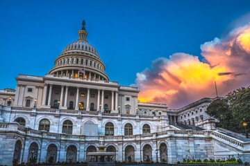 Wall Mural - US Capitol South Side Sunset Washington DC