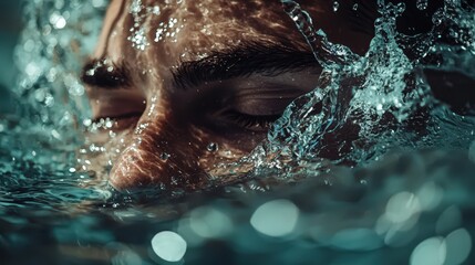 Poster - Underwater Eye Closeup.