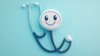 © bersch28 - A cartoon stethoscope with a smiling face