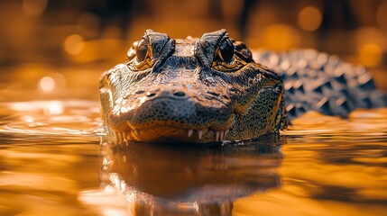 Wall Mural - Pantanal Caiman yacare, World Wildlife Day, March, animal concept