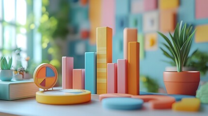 Poster - Comparing Multiple Revenue Streams Using 3D Rendered Graphic Income Overlays