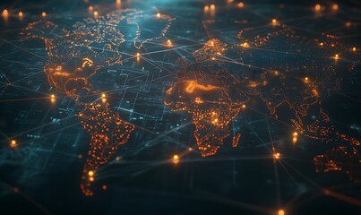 Poster - Detailed Visualization of Payment Gateway Network with Global Currency Connections