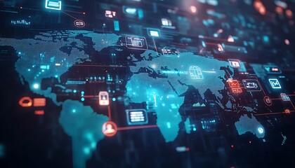 Aufkleber - Global E-Commerce Dashboard with Real-Time Transactions and User Activity