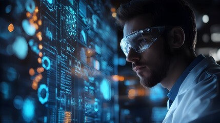 Poster - Scientist Monitors Precursor Reaction Over Time in 3D Rendered Laboratory