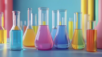 Poster - Variety of solvents tested in a laboratory setting to study their effects on a chemical precursor