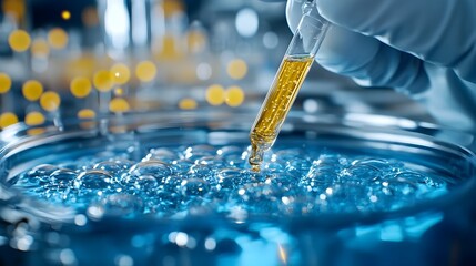 Poster - The Researcher Analyzing the Solubility of a Precursor in Water