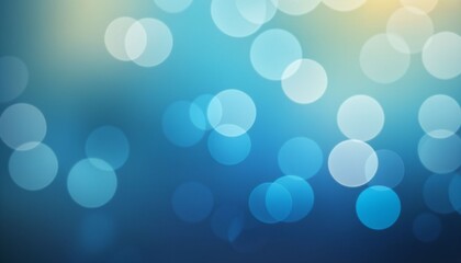 Abstract Blue Defocused particle bokeh background_3 Generative AI