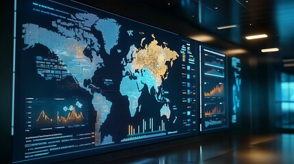 Leinwandbilder - Global Consumer Behavior Dashboard with Real-Time Data on Purchasing Trends