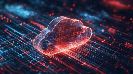 Poster - High-Tech Cloud Security Visualization with Multiple Layers of Protection