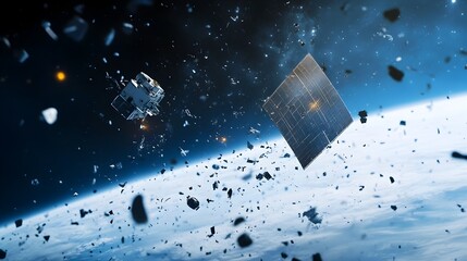 Poster - Satellite Shield Protecting Against Incoming Space Debris