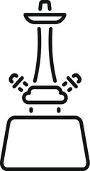 Poster - simple vector icon depicting cloud computing with data being transferred to a server