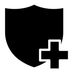 Wall Mural - medical shield icon