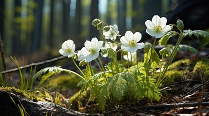 Sticker - spring in the forest