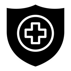 Wall Mural - medical shield icon