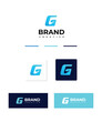 © Blaststudio - Letter G with arrow. Right Arrow Logo. Usable for Business and Technology Logos. Flat Vector Logo Design Template Element