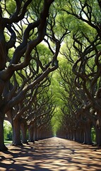 Canvas Print - alley in the park