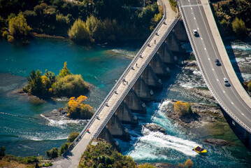 Canvas Print - Historic Dam in Frankton - New Zealand