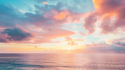 Wall Mural - Sunset Over The Ocean