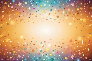 Wall Mural - abstract background with colorful bokeh stars