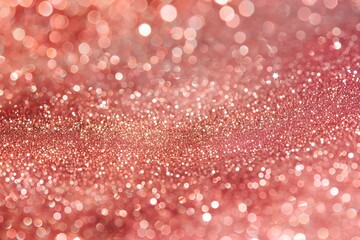 Wall Mural - A shimmering pink glitter background with soft bokeh effects.