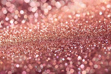 Poster - A shimmering surface of rose gold glitter, creating a sparkling and festive ambiance.