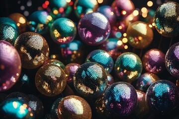 Wall Mural - Colorful Shiny Balls