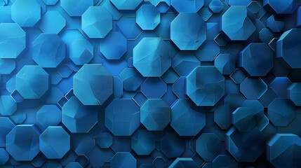 Poster - abstract hexagon background
