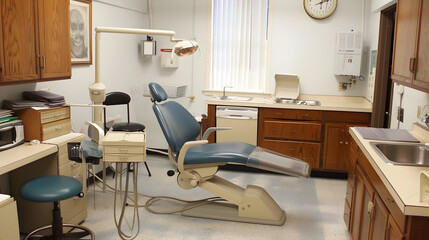 Poster - dental chair in a hospital