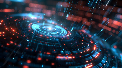 Poster - circular technology background