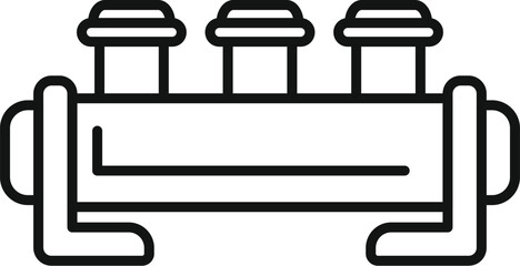Poster - Car engine pistons are firing in a powerful display of automotive engineering